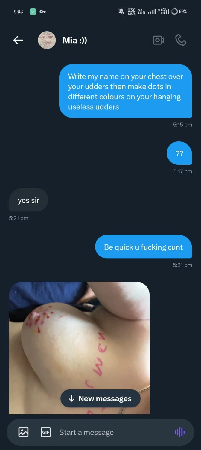 Fat humiliated cow 🐮 text me to get used and exposed. image 2