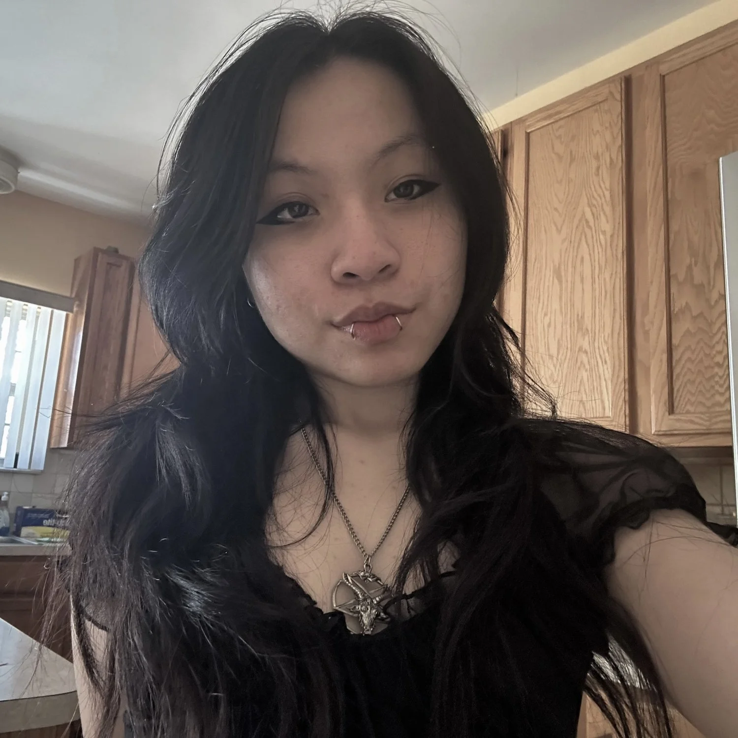 Petite Asian goth slut main image