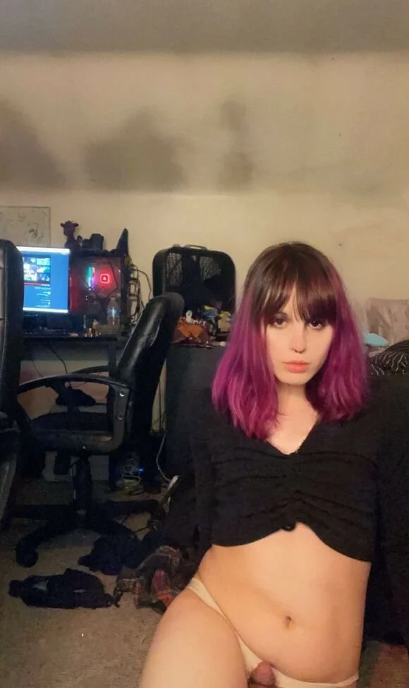 Trans Girl Natalie Okan Showing off her tiny clitty and fat ass pt 3. image 15