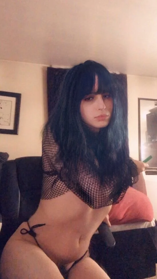 Trans Girl Natalie Okan Showing off her tiny clitty and fat ass pt 3. image 21