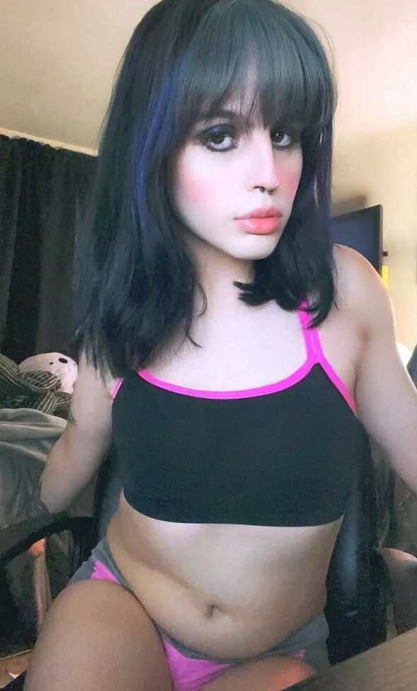 Trans Girl Natalie Okan Showing off her tiny clitty and fat ass pt 3. image 49