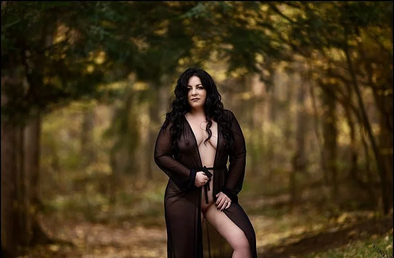 Brunette milf boudoir image 11