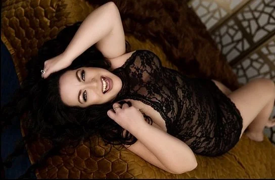 Brunette milf boudoir image 6