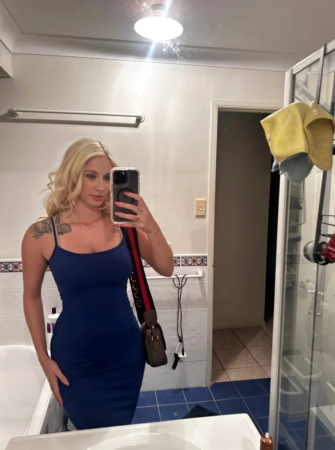 Would you like to look under my blue dress image 2