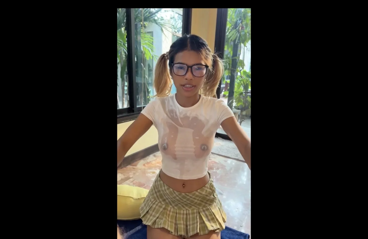 Sexy Pigtailed Asian CumBucket image 2
