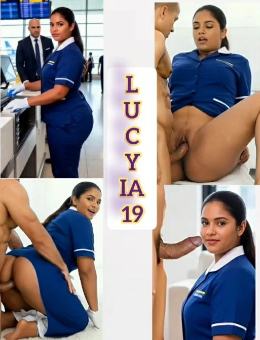 Lucyia19/ Aquela novinha gostosa da limpeza do rabão, fodendo e gozada na boca / É IA Fake image 1