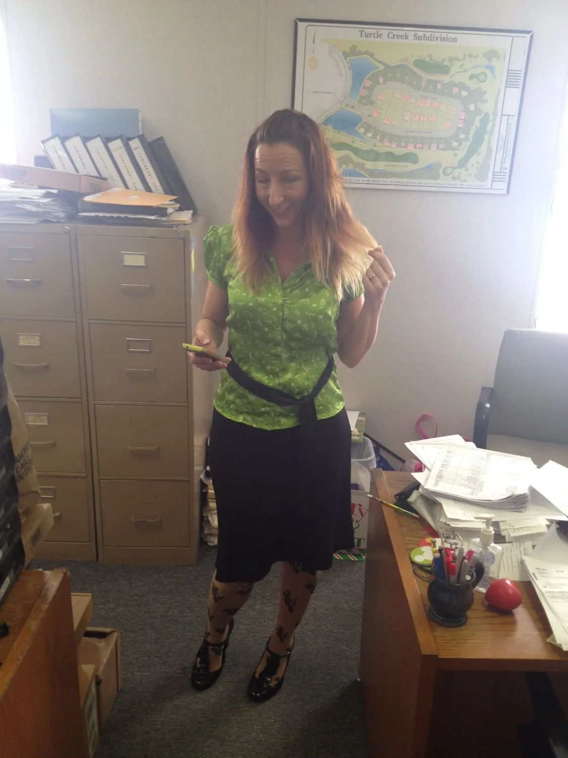 Someone's slutty office wife teasing coworkers image 13