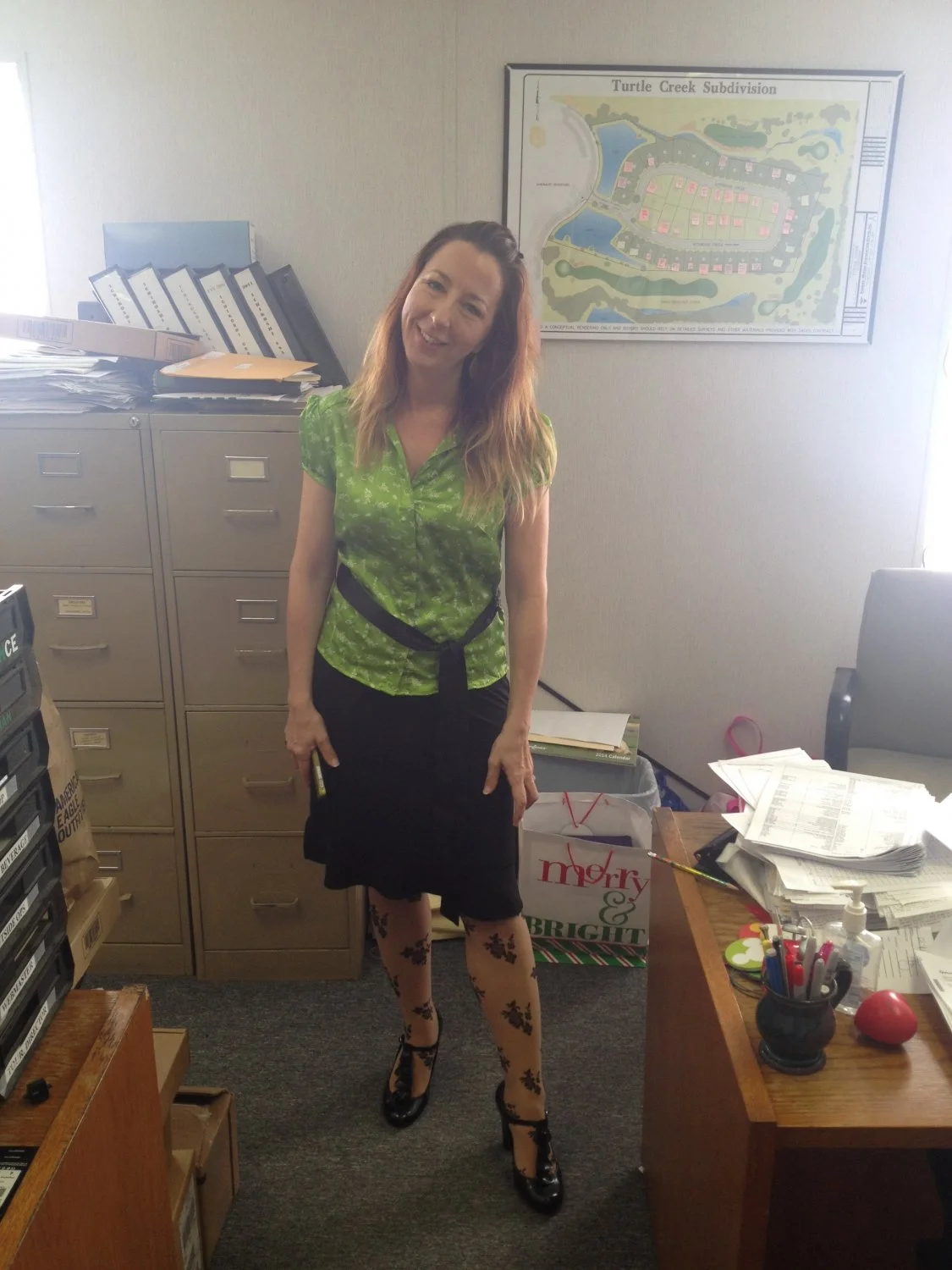Someone's slutty office wife teasing coworkers image 14
