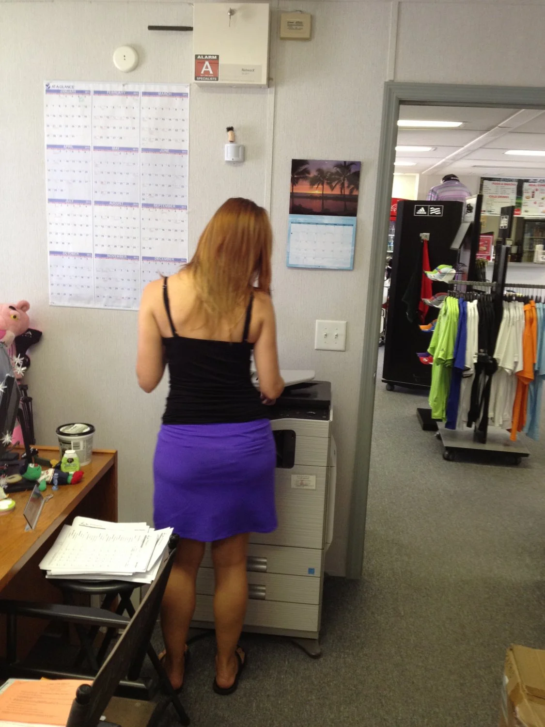 Someone's slutty office wife teasing coworkers image 3