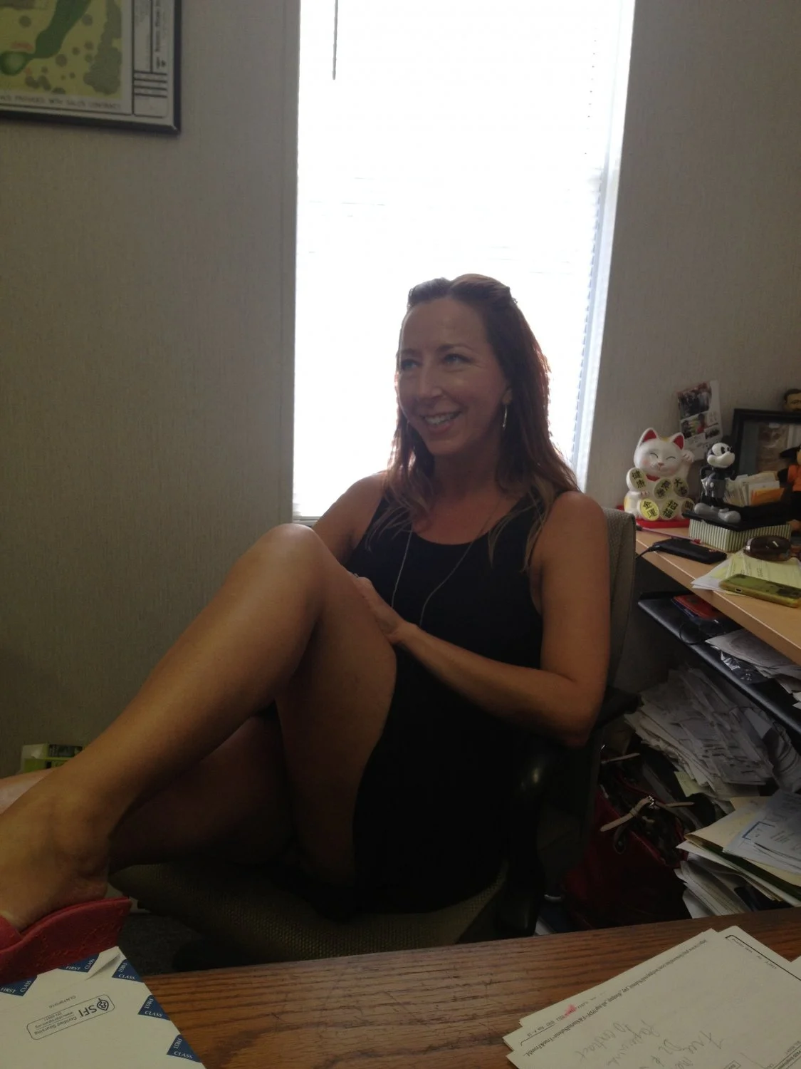 Someone's slutty office wife teasing coworkers image 8