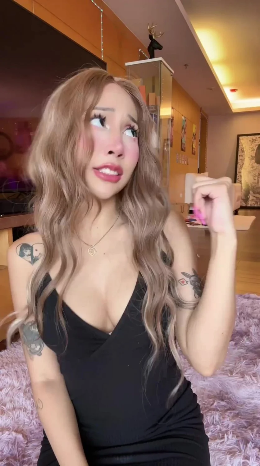 🔞 busty blonde asian slut big tits tattoos horny tight pussy 🫦💦 See my OF image 1