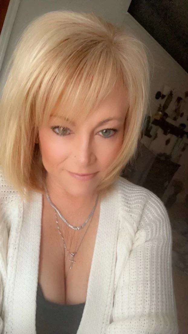 Blonde MILF loves sucking cock and showing tits image 11