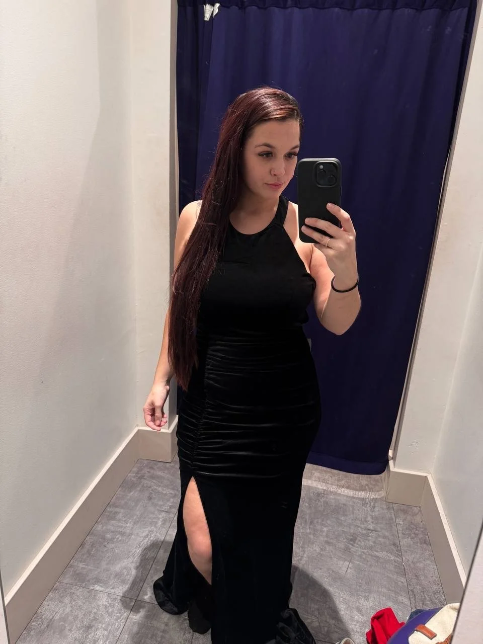 Texas MILF tries on bridesmaid dress image 2