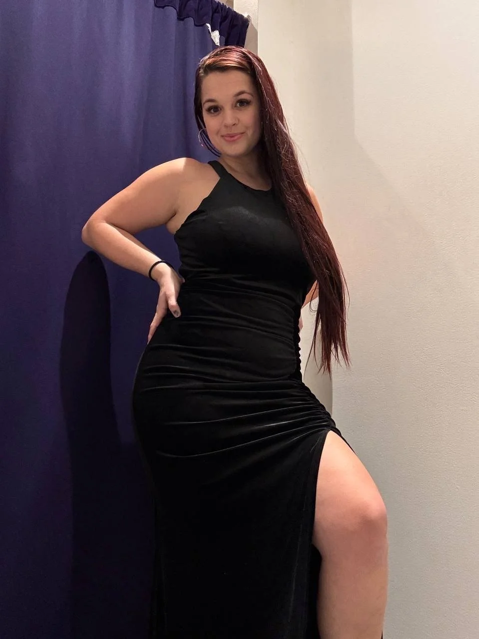 Texas MILF tries on bridesmaid dress image 5