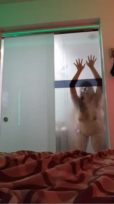Busty latina wide hipes fuck hard in the shower cover image