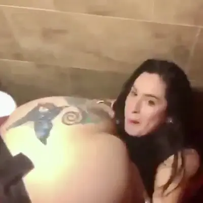 Latina caught tongue fucking thick sis in law in restaurant RR cover image