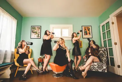 Tina & friends nude boudoir cover image