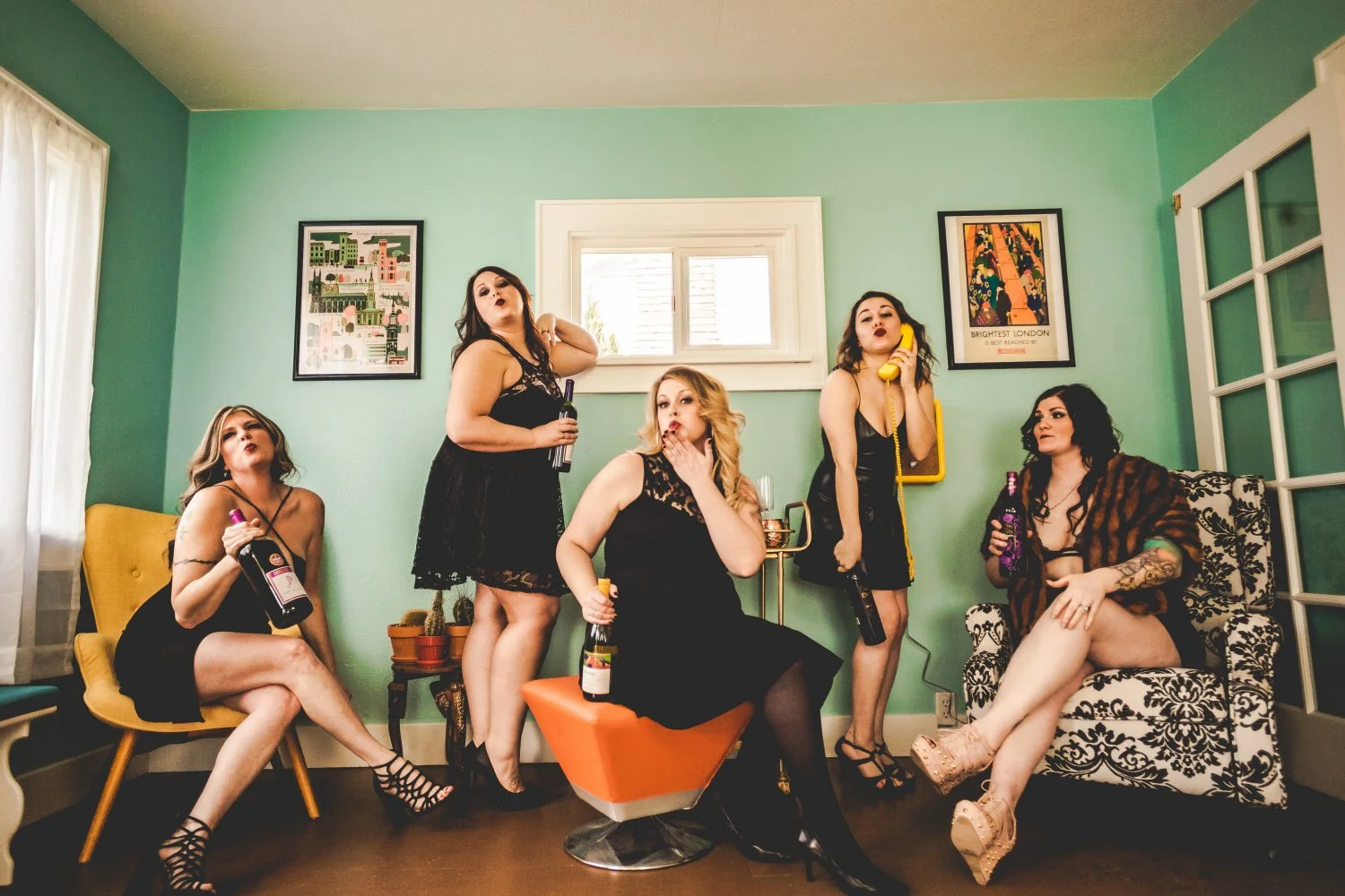 Tina & friends nude boudoir image 4