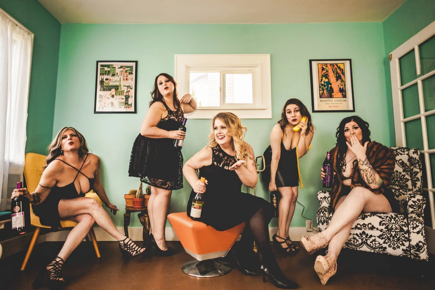 Tina & friends nude boudoir image 5