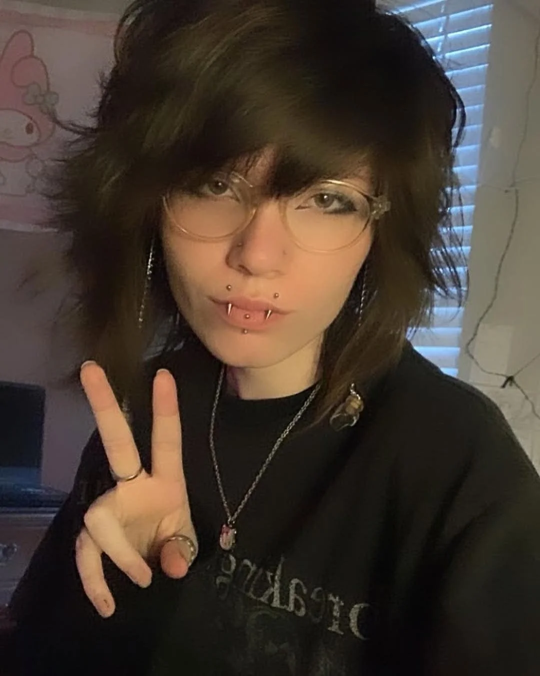 22y pixie goth alt girl fucking herself with a dildo and becoming a webslut image 2