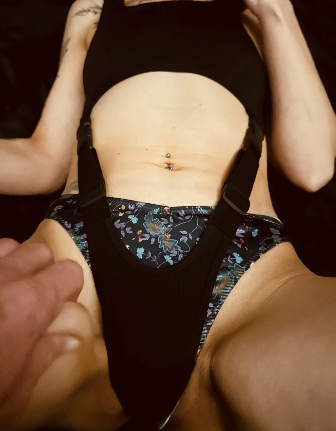 Uk biker milf slim blonde with tattoos getting braver each upload x image 4