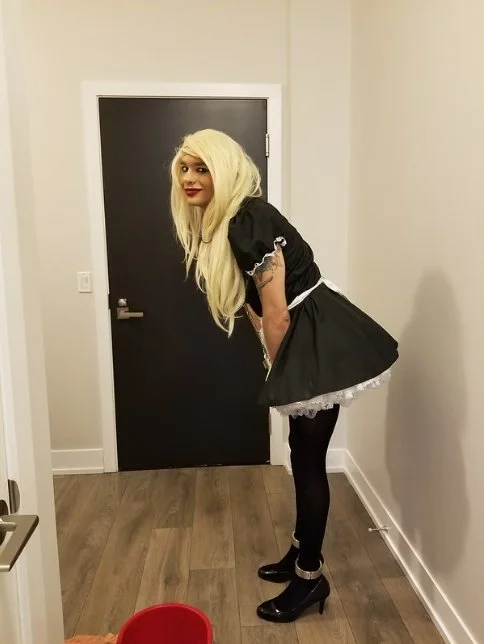 princess Madalyn... Slender cute submissive CD loves to be exposed image 16