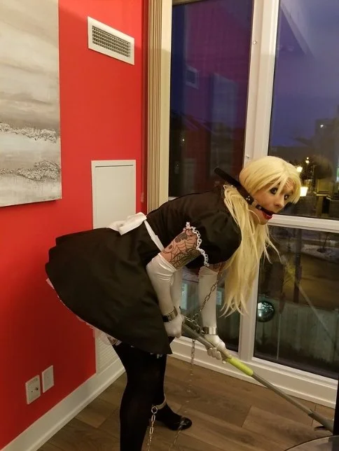 princess Madalyn... Slender cute submissive CD loves to be exposed image 17