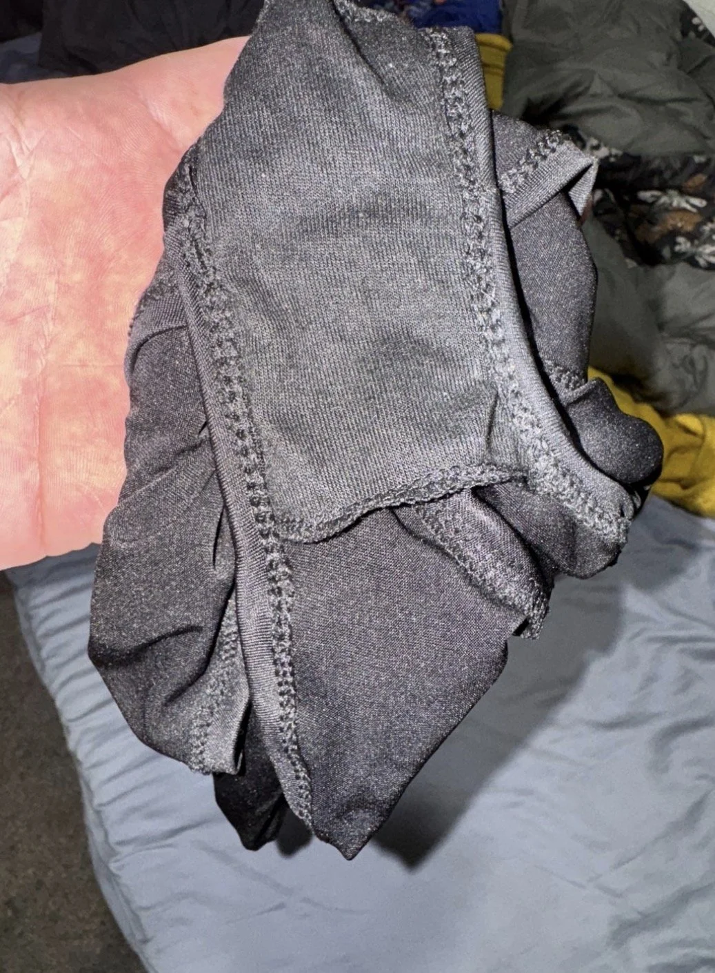 Stroking with my latinas panties image 3