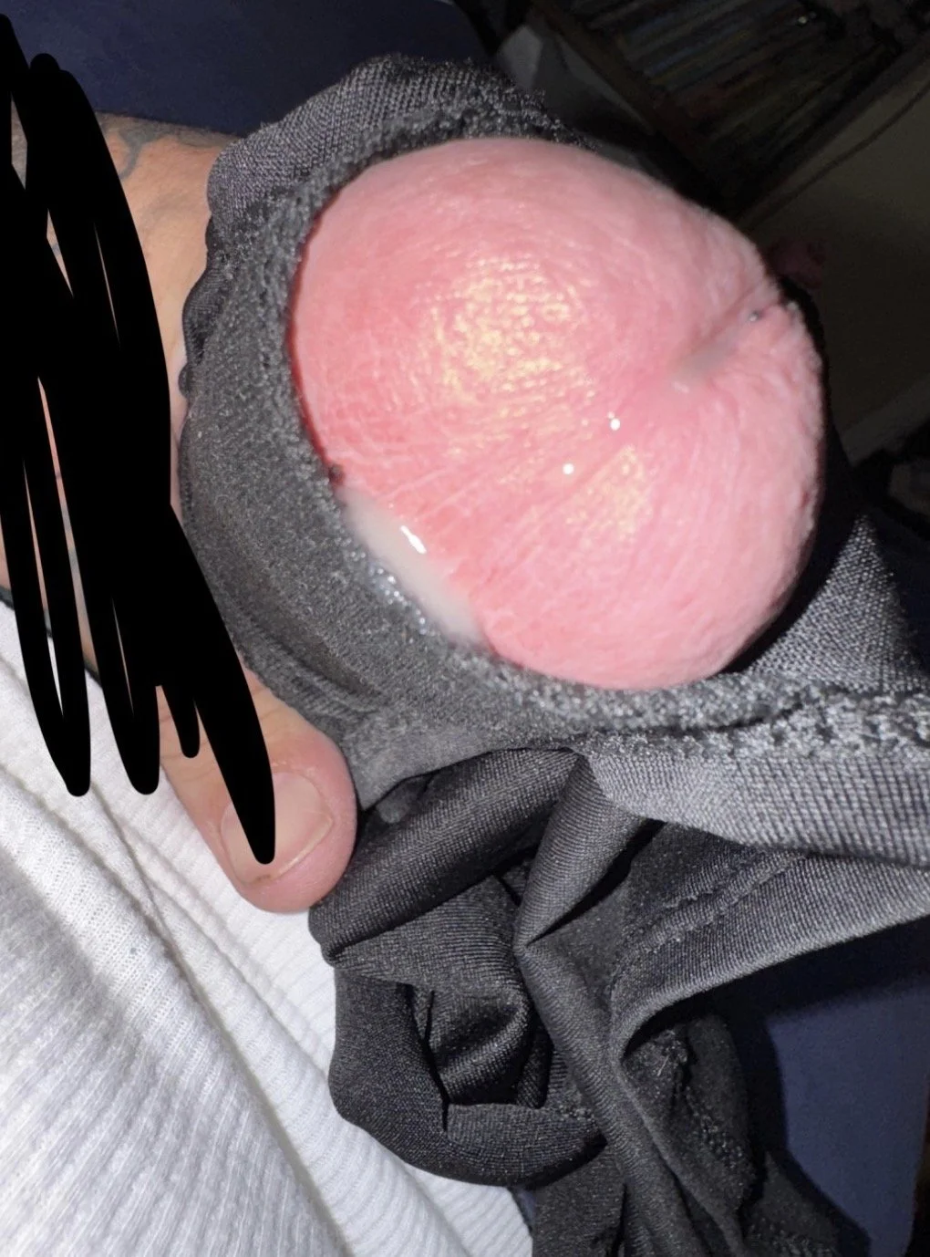 Stroking with my latinas panties image 8