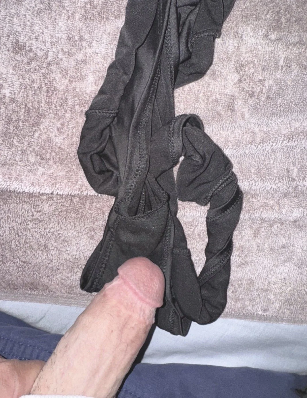 Stroking with my latinas panties image 9