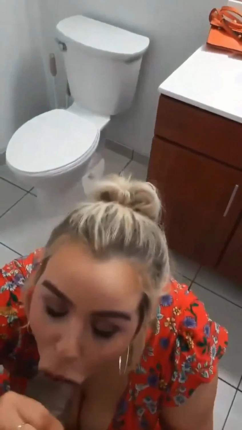 Corrupted Nurse Stepdugtr Secretly Suckin Younger Stepfather's Cock as His Dominant Patient While Cheatin on Her Wealthy Husband in Their Shared Home Bathroom ''Swallow Daddy's cock, nurse'' image 5