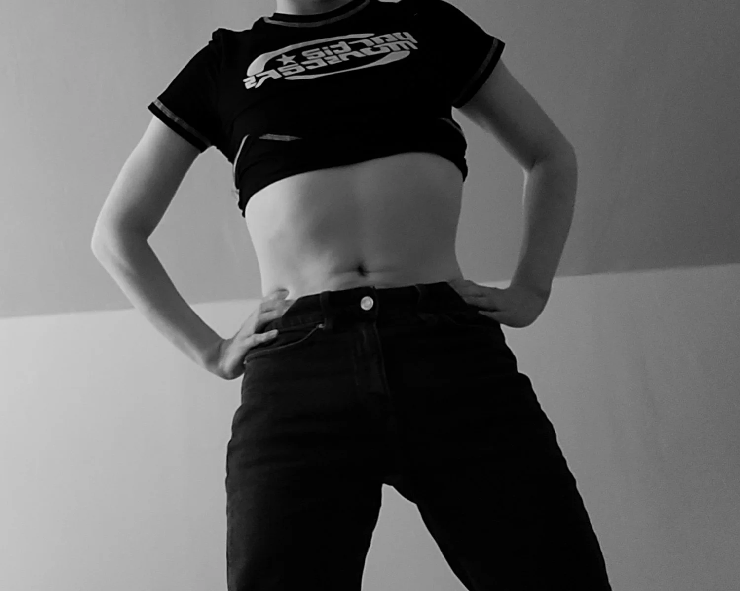 Crop top and jeans (bnw style) main image