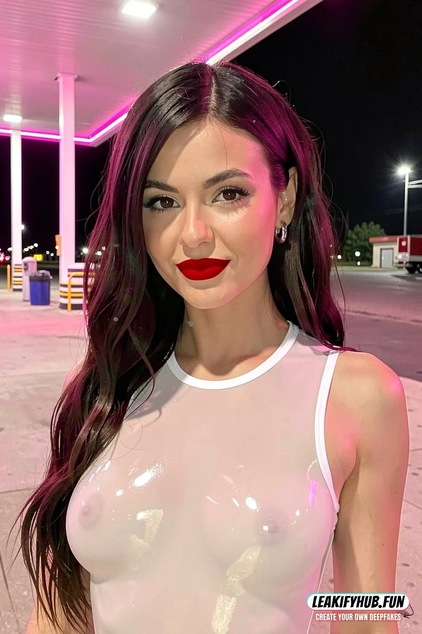 Victoria Justice at a Truck Stop image 2