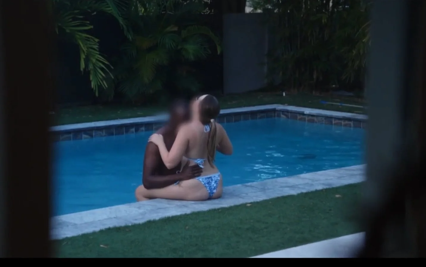 Hotwife out by the pool main image