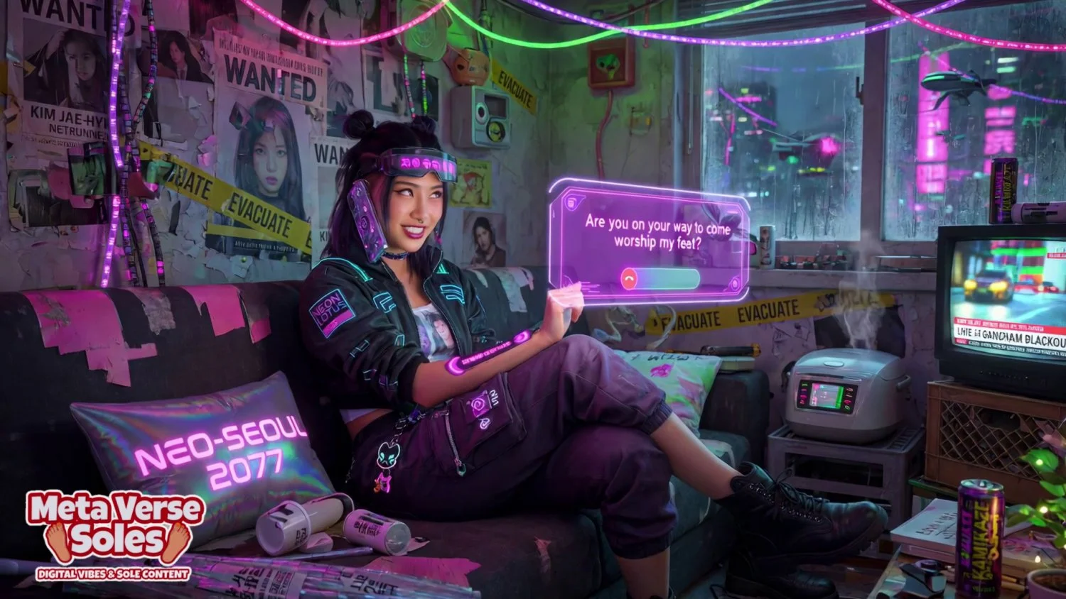 Cyberpunk foot worship 2077 image 2