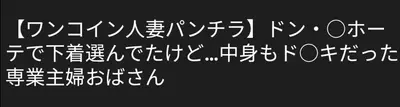 🔚Japanese　ワンコイン　人妻ぱんちら　ソフトエロ　一発やりたい cover image