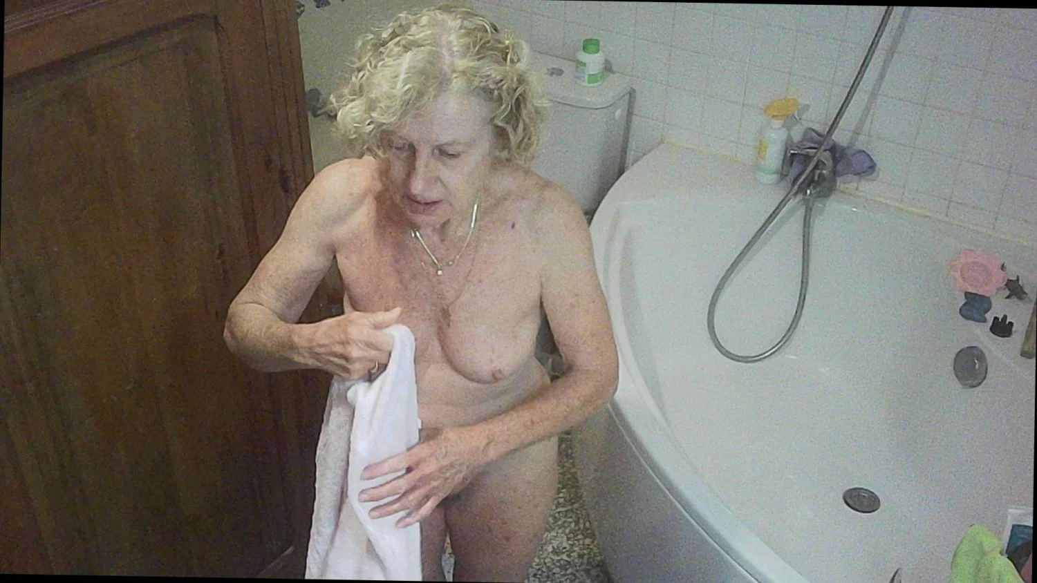 Cheating granny nurse Solange 's hidden delights image 13