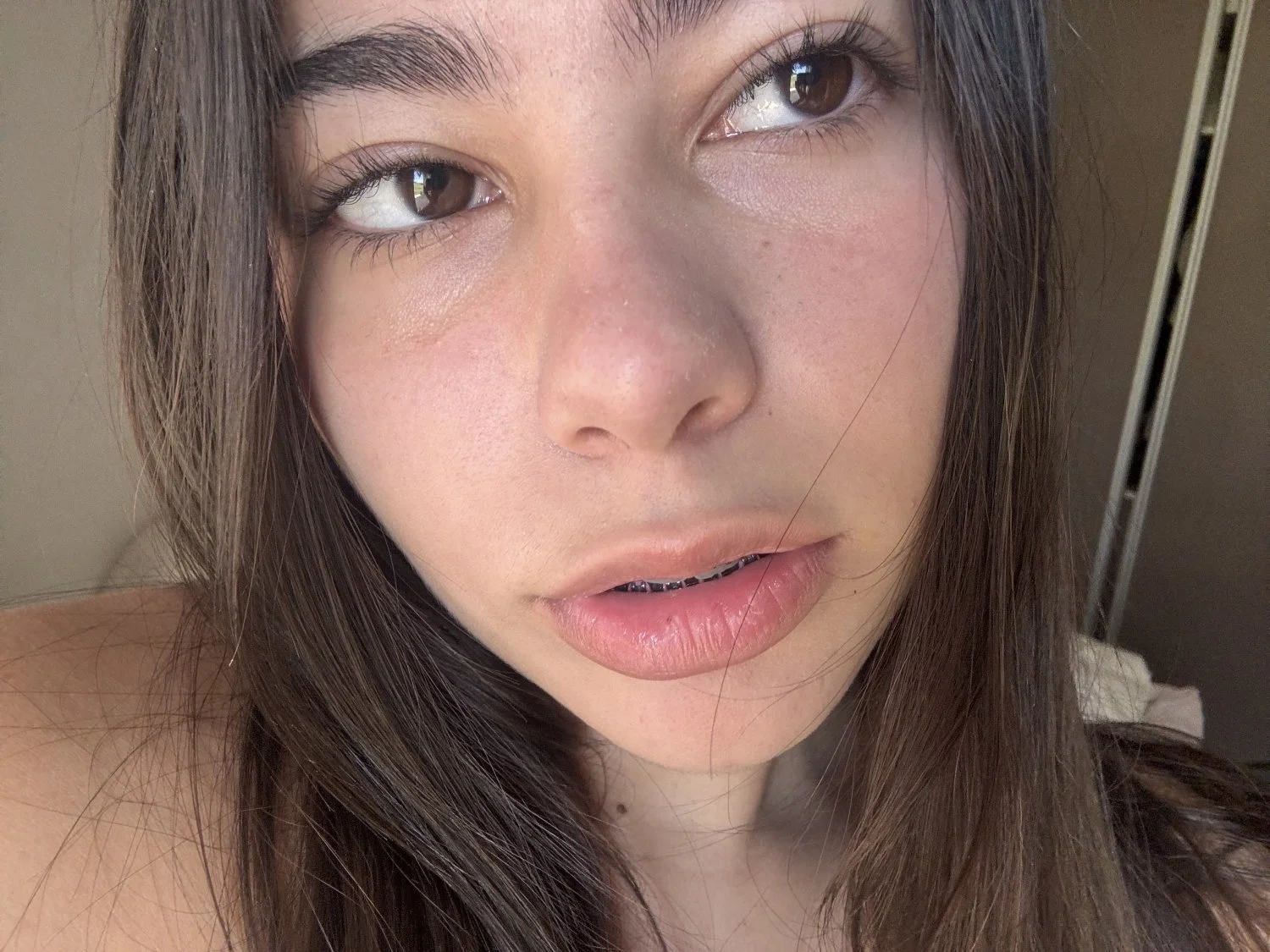 Just a horny Latina teen with a fat ass main image