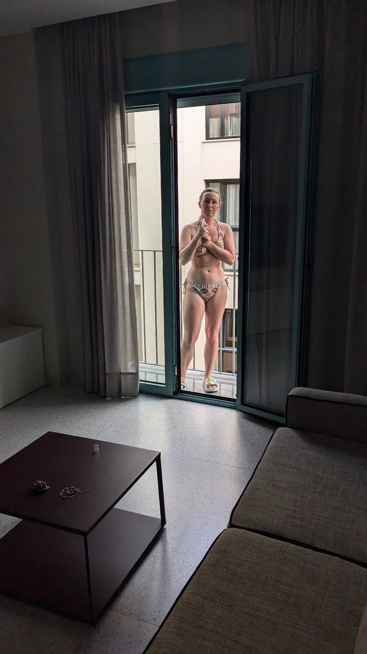 Sexy blonde hot wife Sophie exposed image 2