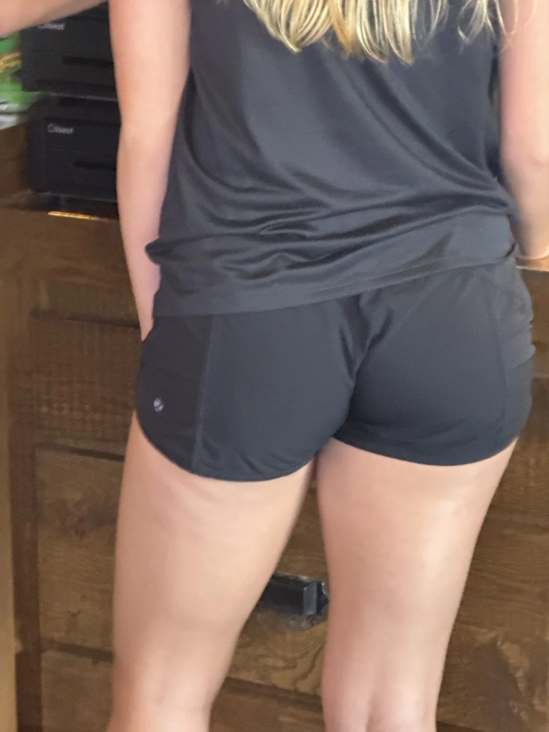 Blonde teen at the bar image 4