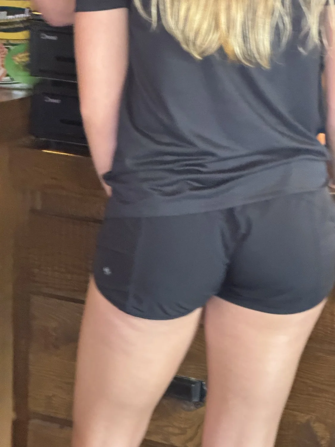 Blonde teen at the bar image 6