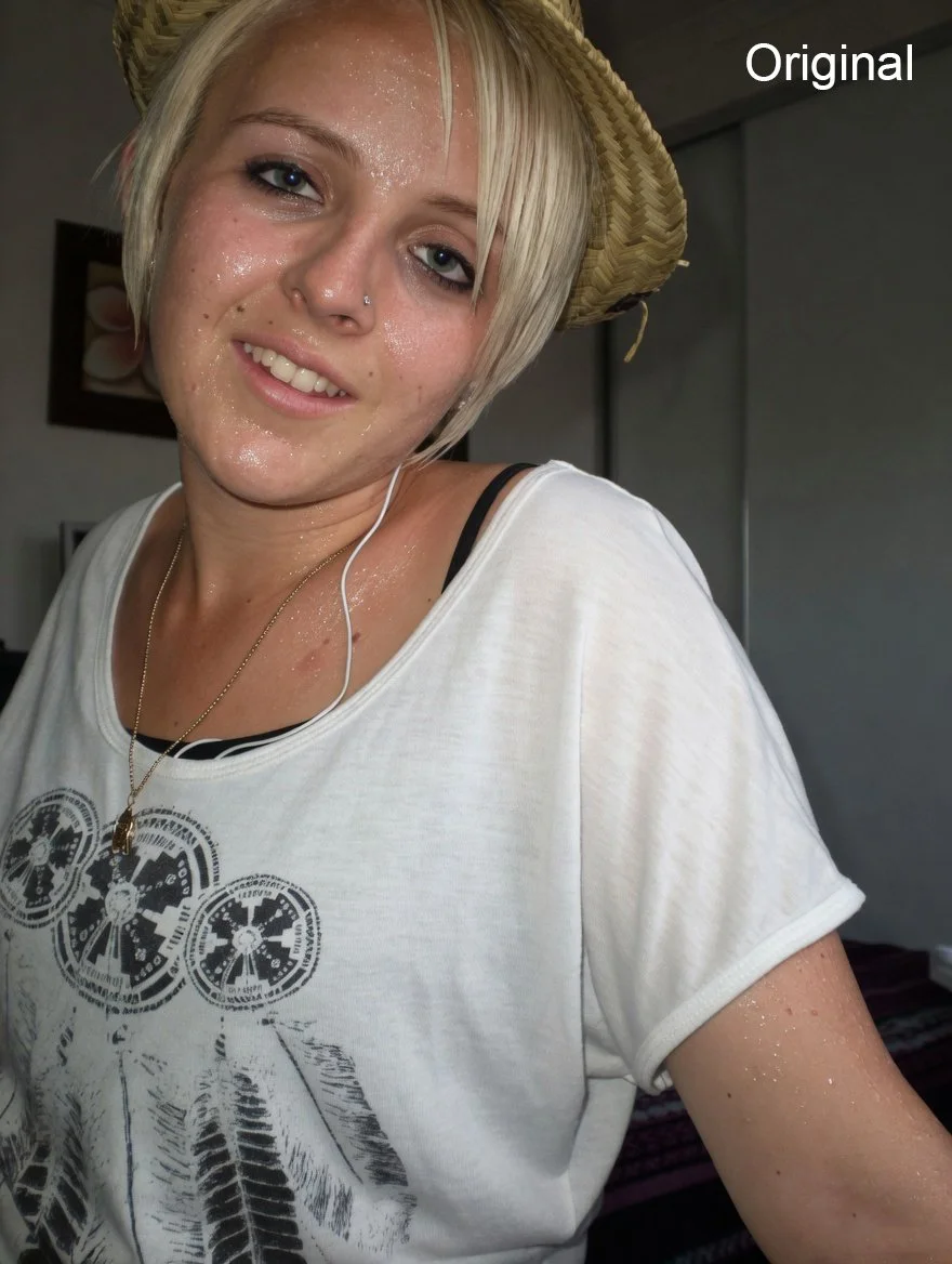 Australian Blonde Whore Shay Rowles Enhanced & Becoming Wank Material For Old Men image 10