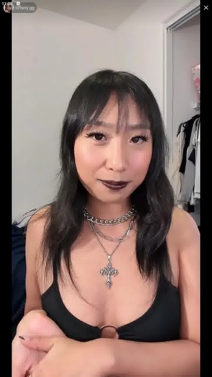 tiktok live t1ff4ny asian goth dirty talk image 11