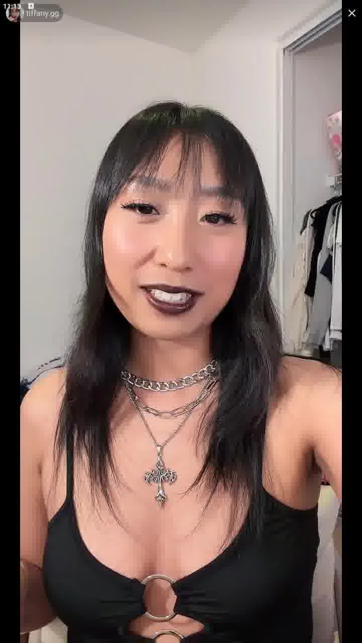 tiktok live t1ff4ny asian goth dirty talk image 2