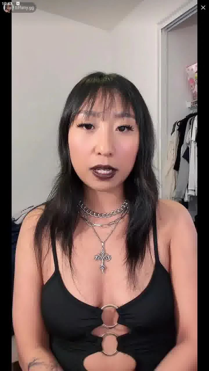 tiktok live t1ff4ny asian goth dirty talk image 9