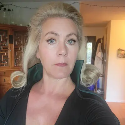 Blonde mature milf Nancy thick pawg cover image
