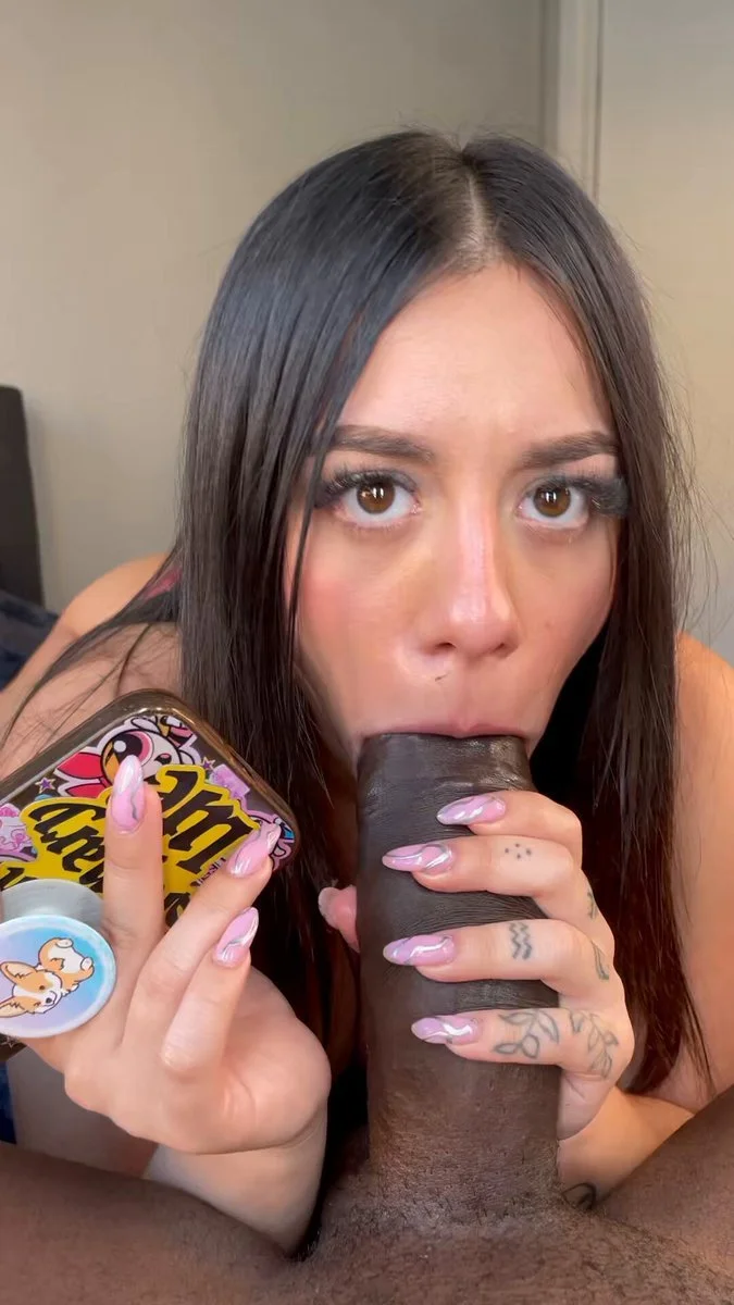 Latina blowjob bbc in call her boyfriend image 1
