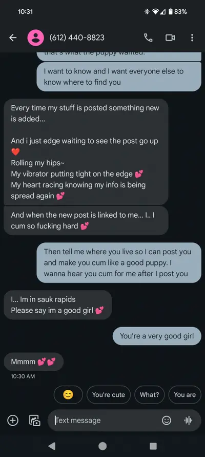 Puppy slut begged me to expose her cover image