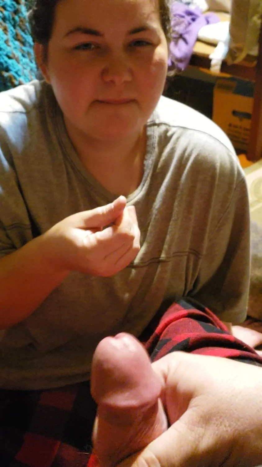 Nicole watching, takes a cum shot in her mouth image 12