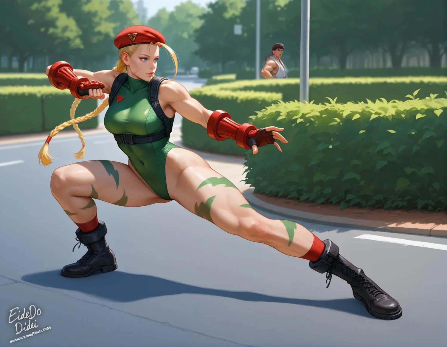 [Street Fighter] Ryu fucks Cammy after fight main image